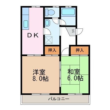 コーポ塩野の物件間取画像